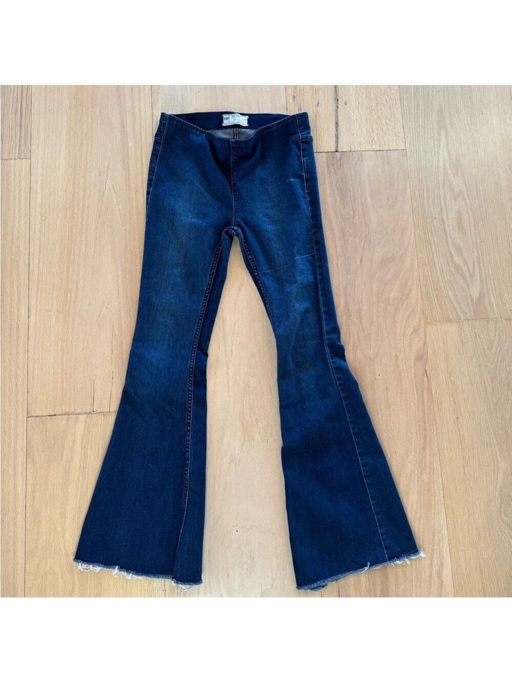Free People Major Flare Wide Leg Y2K Jeans Dark Wash Size 27